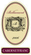 Vintage Vertical Oval Wine Label
